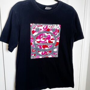 BAPE x Milo Graphic Tee – 2008 – Distressed – Size Large